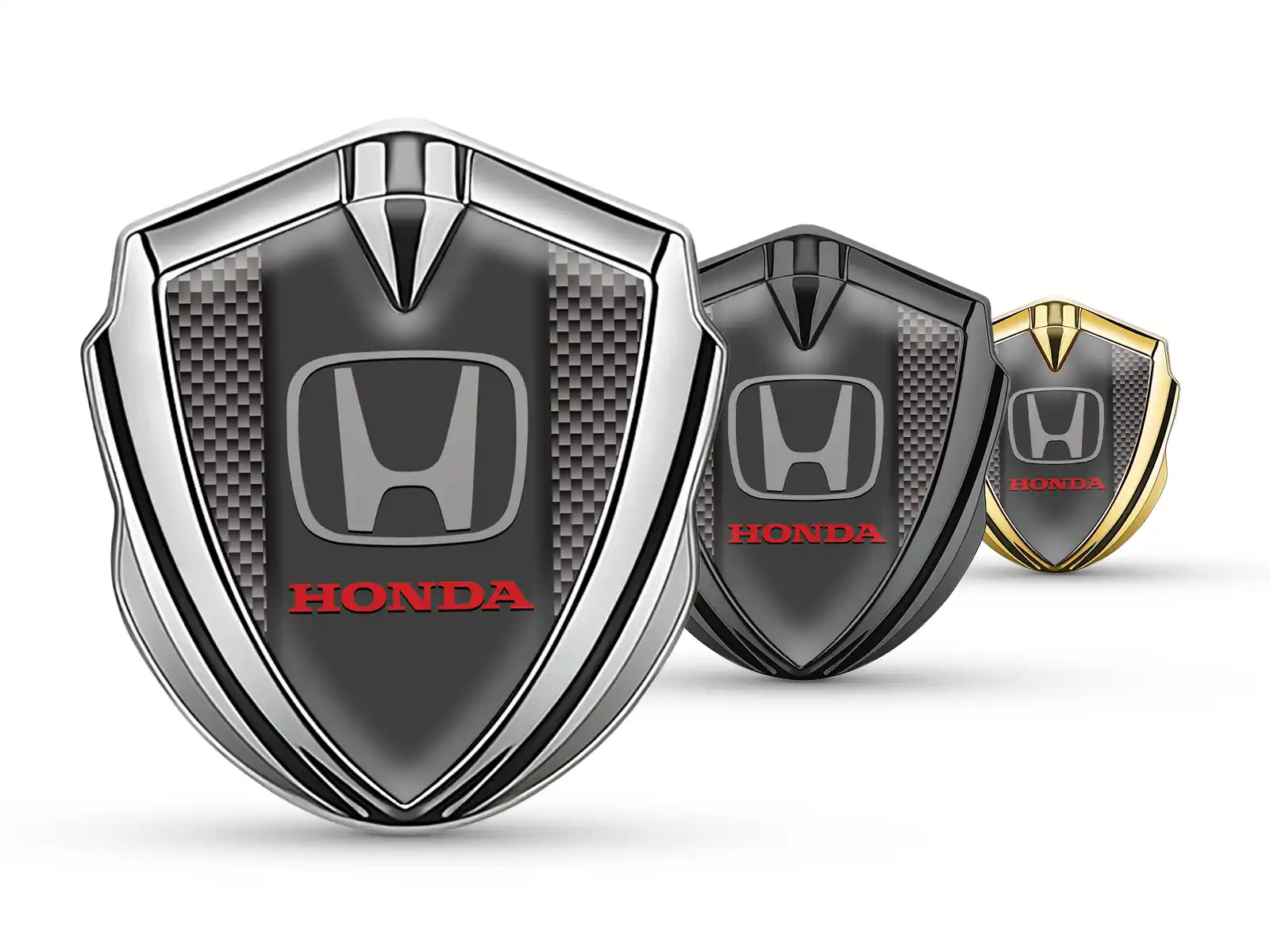 Honda Auto Logo Abzeichen Pro Stil Edelstahlkante